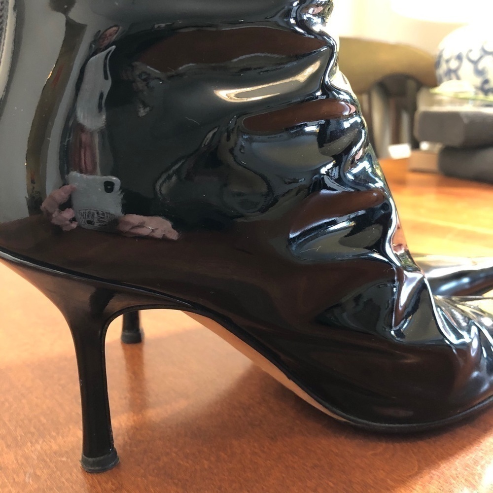 JIMMY CHOO | Black patent leather ankle bo… - Picture 7 of 16